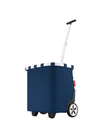 Reisenthel carrycruiser - Einkaufstrolley 47.5 cm (frame raffia black) in dark blue