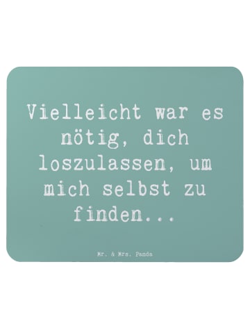 Mr. & Mrs. Panda Mousepad Spruch Liebeskummer Selbstfindung mit ... in Meeresbrise