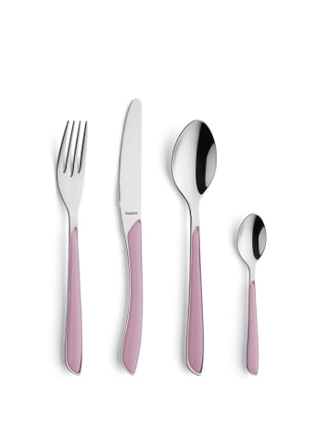 Kuppels 24-tlg. Besteckset PRISMA in altrosa