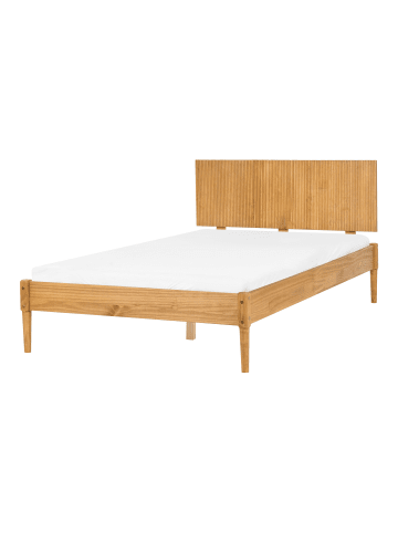 Beliani Doppelbett AMBAZAC in Braun - (W) 128 x (H) 90 x (L) 211 cm