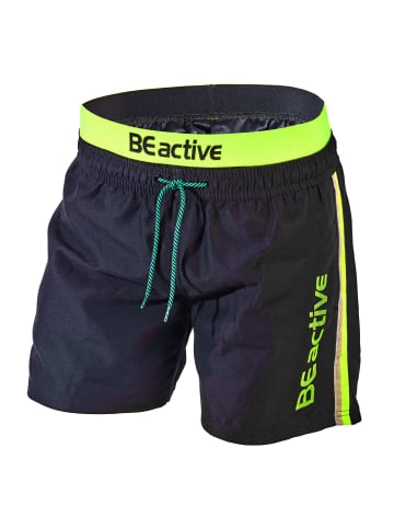 BECO the world of aquasports Badeshorts Power Stream in neongelb-schwarz