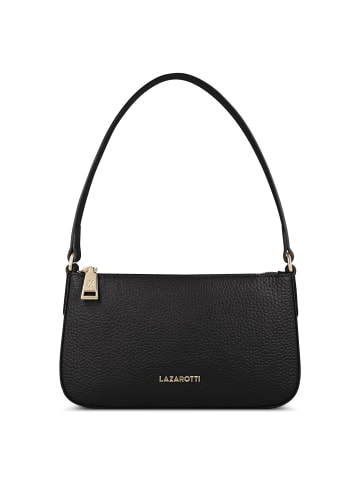 Lazarotti Bologna Leather Schultertasche Leder 22 cm in black