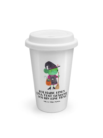 Mr. & Mrs. Panda Becher Halloween Hexe mit Spruch in Weiß