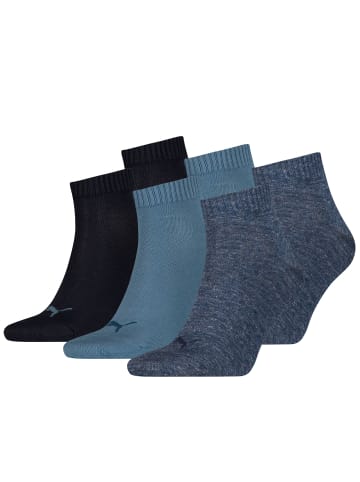 Puma Socken PUMA UNISEX QUARTER PLAIN 3P in 460 denim blue