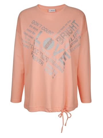 MIAMODA Sweatshirt in apricot