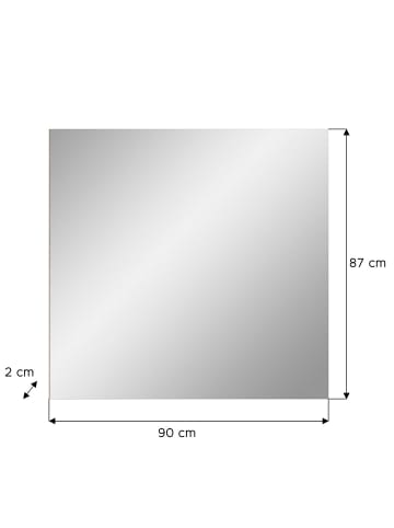 ebuy24 Spiegel Scout Weiß 90 x 2 cm