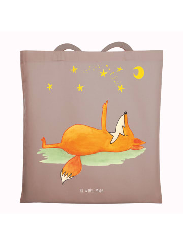 Mr. & Mrs. Panda uni tasche Fuchs Sterne ohne Spruch in Braun Pastell