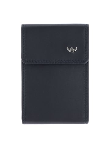 Golden Head Polo RFID Kreditkartenetui Leder 12 cm in marineblau