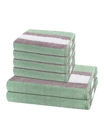 Ross 4 X Handtuch 2 X Duschtuch im Set Harmony in Salbei