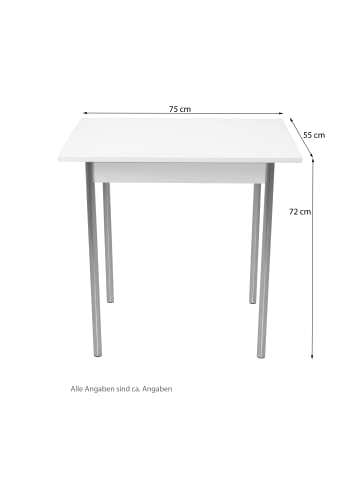 möbel-direkt Esstisch 75x55 cm Hannah in oldwood braun