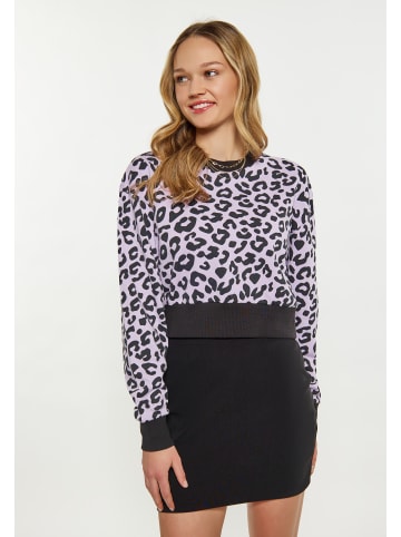 myMo Damen Sweatshirt in lavender leo