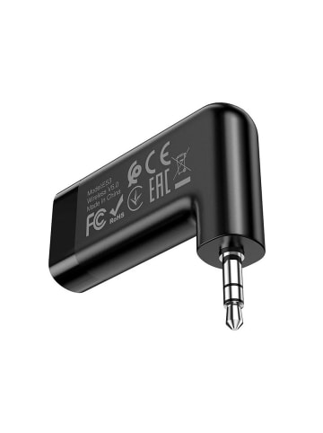 HOCO AUX Bluetooth Empfänger E53 Klinke 3,5?mm Auto Schwarz