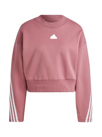 adidas Sweatshirt W FI 3S CREW,PNKSTR FTWWHT in Rose