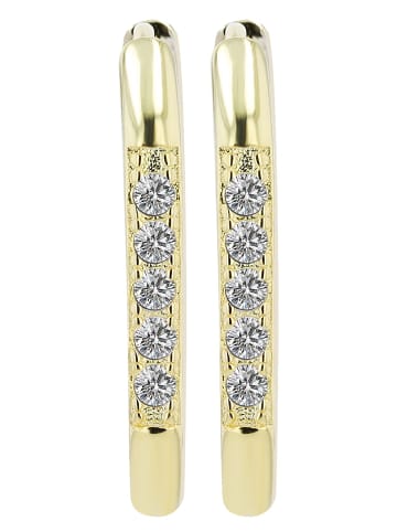 Adeliás Damen Ohrringe aus 925 Silber in gold