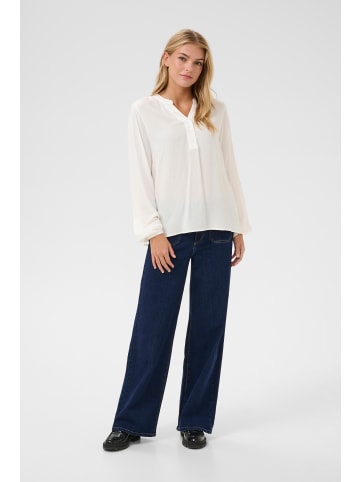 Kaffe Langarm-Bluse KAmathilde in Chalk