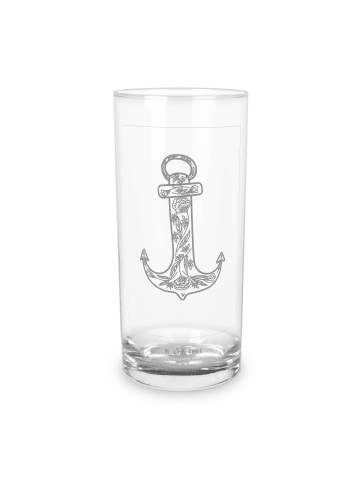 Mr. & Mrs. Panda Glas Anker Blau ohne Spruch in Transparent