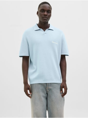 Jack & Jones Gestricktes Polo in Skyway