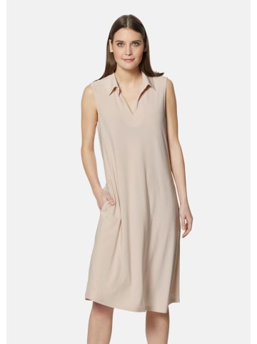 MADELEINE Ärmelloses Kleid mit Hemdkragen in perlmutt