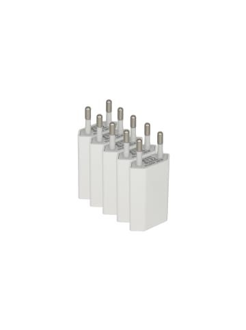 trendyoo 5er Pack USB Netzstecker für Apple iPhone / Android kompatibel