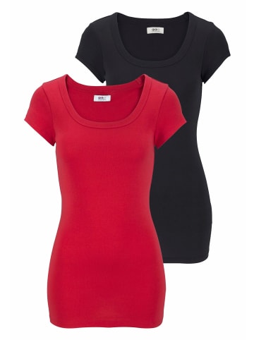 FLASHLIGHTS T-Shirt in rot, schwarz
