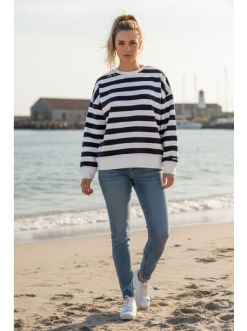 Salzhaut Pullover ARFEN in Navy Offwhite