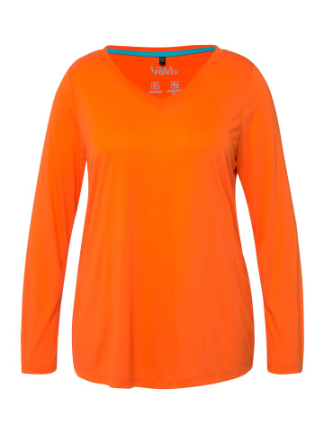 Ulla Popken Longsleeve in knallorange