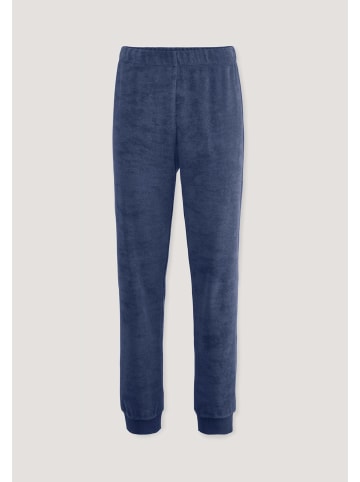 Hessnatur Frottee Loungehose in indigo blau