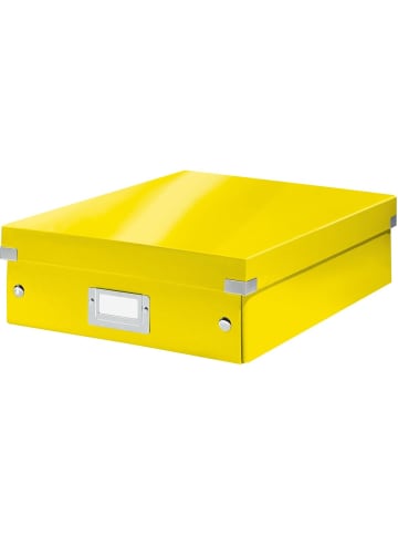 Leitz Organisationsbox Click & Store Wow Mittel Graukarton gelb