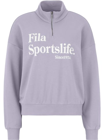 Fila Longsleeve "Lachy Oversized Half Zip Sweater" in Lila