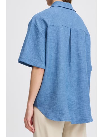 b. young BYGAIYA SHIRT - LIGHT WOVEN Loose fit in Federal Blue Melange