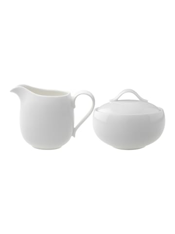 Villeroy & Boch 2er Set Milch & Zucker Set New Cottage Basic in weiß