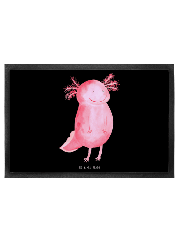 Mr. & Mrs. Panda fußmatte Axolotl Glücklich ohne Spruch in Schwarz