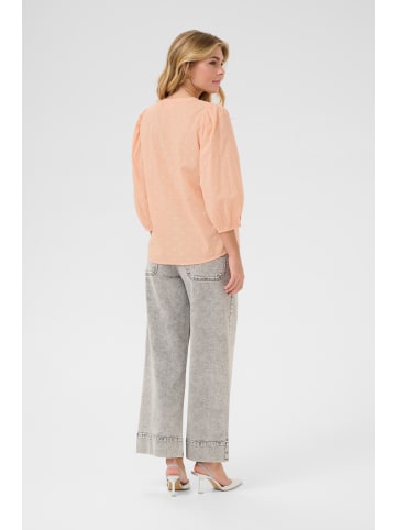 Kaffe Langarm-Bluse KAjollia in Peach Nectar
