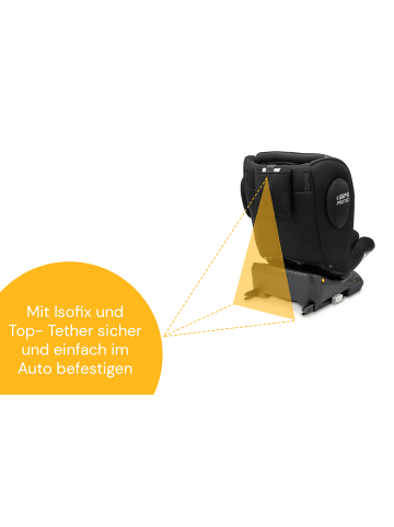 Osann Kindersitz  "Swift360 S"  in All Blac - 76 bis 150 cm