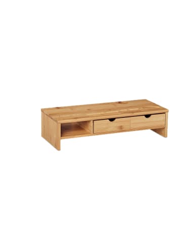 relaxdays Monitorständer in Natur - (B)54 x (H)13 x (T)23 cm