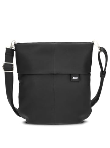 Zwei Mademoiselle M90 - Umhängetasche 28 cm (cord-polar) in nubuk-black