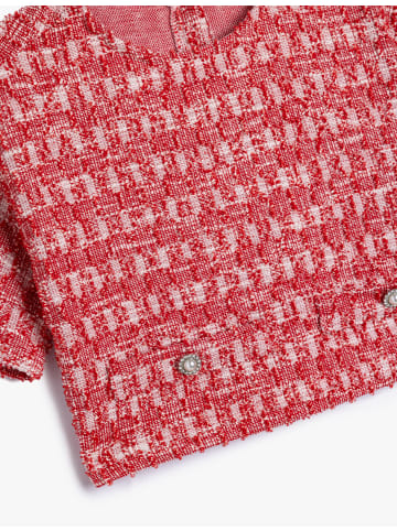 KOTON Bluse in Rot Gemustert