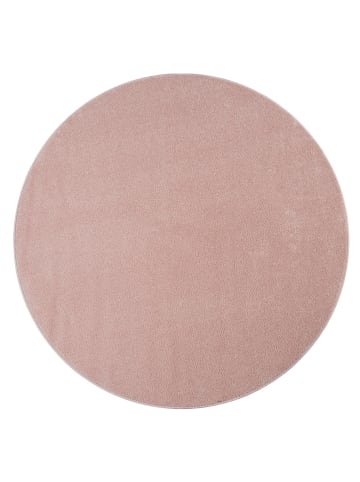 KADIMA DESIGN Waschbarer Teppich waschmaschinenwaschbar Unifarben Küche, Flur in Rosa