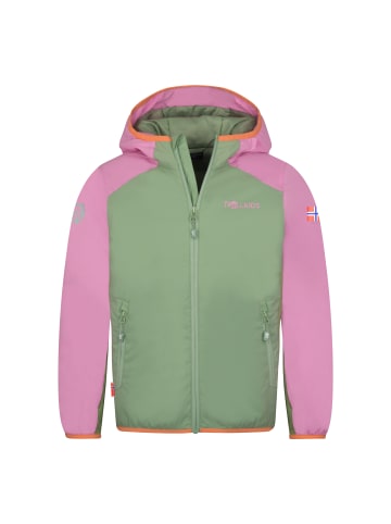 Trollkids Funktionsjacke Halsafjord in pistachio green