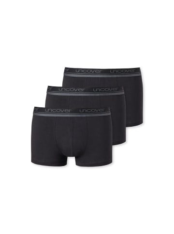 UNCOVER BY SCHIESSER Boxershort 3er Pack in Schwarz