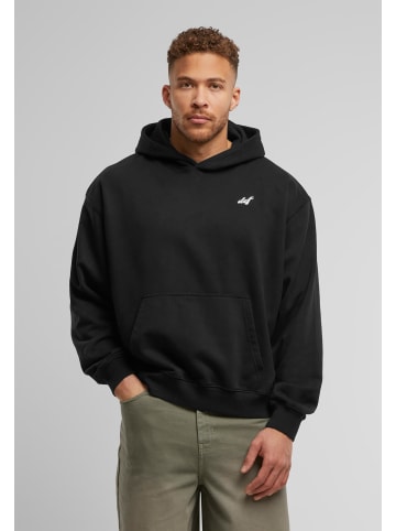 DEF DEF Kapuzenpullover in jet black washed