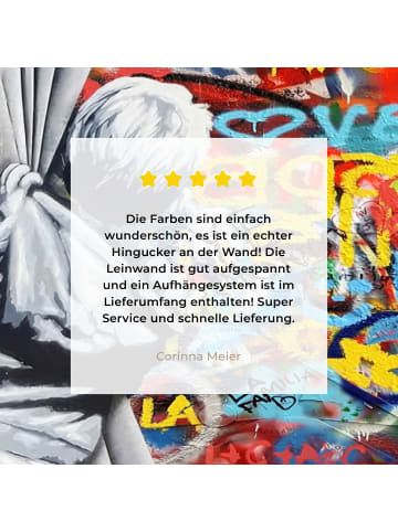MuchoWow Leinwand bilder Street Art (BxH)
