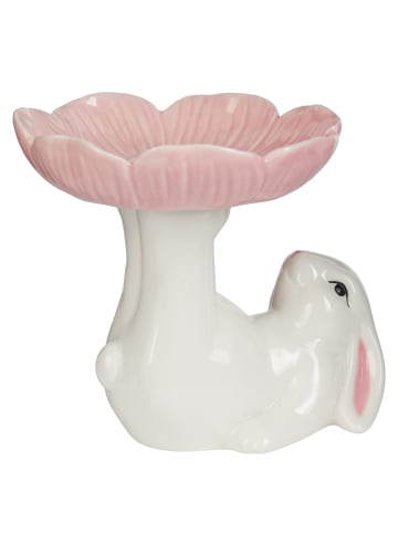 Butlers Deko Hase EASTER mit Blume in Weiß