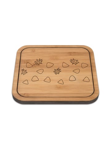 Mr. & Mrs. Panda kork untersetzer Marienkäfer Design ohne Spruch in Weiß