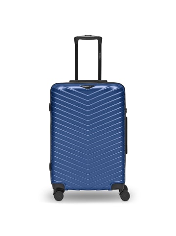 Redolz Essentials 18 4 Rollen Trolley 66 cm mit Dehnfalte in metallic-blue shiny
