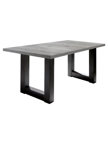 58 aufm Kessel ESSTISCH ausziehbar Eila 7 140 x 90 x 75 Esszimmertisch Schwarzstahl/Beton