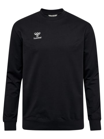 Hummel Sweatshirt Regular Fit Sweatstoff Rundhalsausschnitt in Schwarz-2