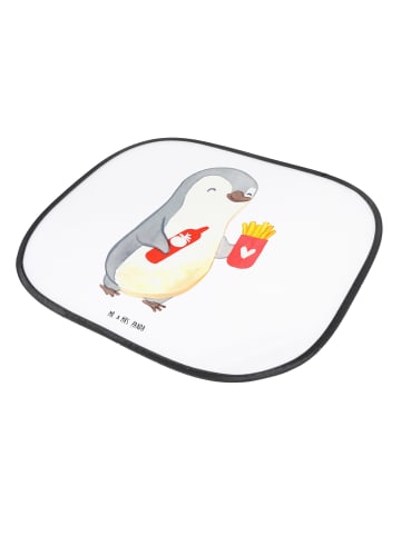 Mr. & Mrs. Panda Sonnenschutz Fürs Auto Pinguin Pommes ohne Spruch in Weiß