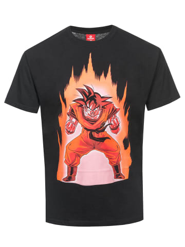 Nastrovje Potsdam T-Shirt Dragonball Songoku On Fire in schwarz