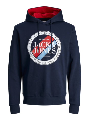 Jack & Jones Kapuzenpullover 'Loof' in dunkelblau